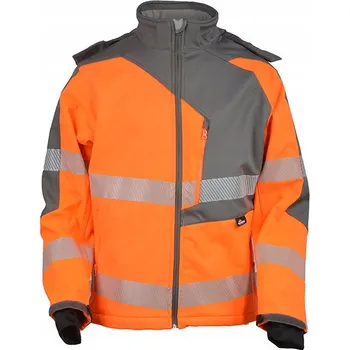 pracovní bunda VÝSTRAŽNÁ ORANŽOVÁ SOFTSHELLOVÁ BUNDA /XXL