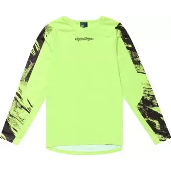 cyklistický dres Troy Lee Designs Skyline Chill Rockslide pánský dres dlouhý rukáv Glo Yellow vel. 2XL