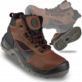 Pracovní obuv Pracovní boty FORINT kožené kotníkové boty bez ocelové špičky, velikost 43