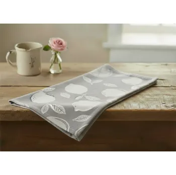 Utěrka Kuchyňská bavlněná utěrka CYTRYNKA šedá 50x70 cm 100% bavlna MyBestHome