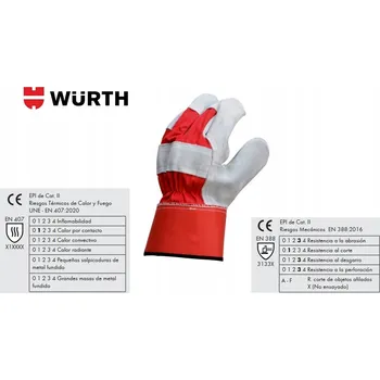 Pracovní rukavice Rukavice Wurth Pracovní rukavice WURTH T10 0899400387 velikost 10 - XL 1 pár