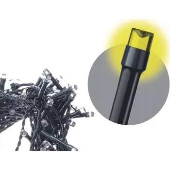 Vánoční světelný řetěz Vánoční osvětlení rampouchy 600 LED 10 m, teplá bílá, zelený kabel, 8 programů