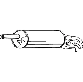 Výfukový systém Zadní tlumič výfuku BOSAL 233-071