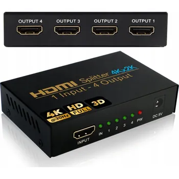 Video kabel HDMI Rozbočovač - HDMI 0 m