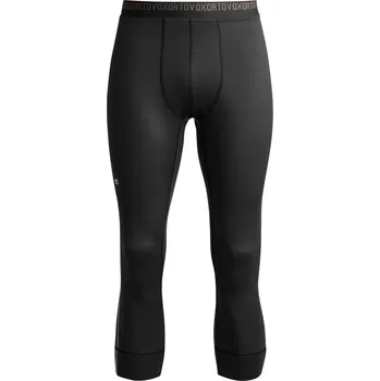 Pánské termo spodní prádlo Pánské 3/4 spodky Ortovox 185 Rock'N'Wool Short Pants Velikost: L / Barva: černá