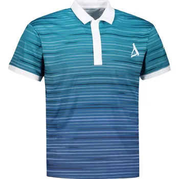 Pánské funkční triko s límečkem premium ALTISPORT VOJ/ALM031TR05 EMERALD/MODRÁ 5XL