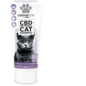 Šampon CBD kočičí šampon s panthenolem (400 mg CBD) 200 ml pro zdravou a lesklou srst vaší kočky. Tento speciální šampon hydratuje, pečuje o pokožku a zlepšuje kvalitu srsti díky přírodním složkám. Ideální pro všechny typy kočičí srsti, včetně citlivé pokožky. B