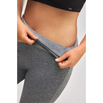 Dámské legíny Zateplené legíny LAVENDA YSABEL MORA s kožíškem šedý melír XL