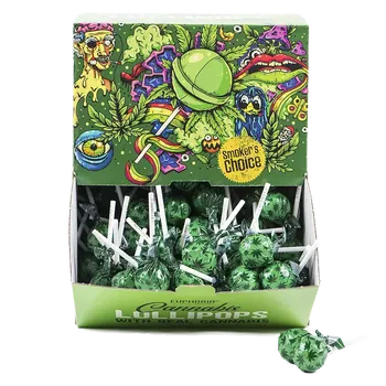 Bonbon Sladkou podmanivou konopnou příchuť tohoto lízátka od společnosti Euphoria si okamžitě zamilujete.