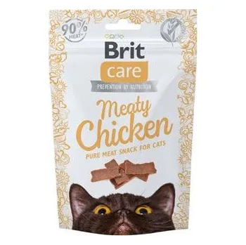 Pamlsek pro kočku Brit Care Cat Snack Meaty Chicken 50g