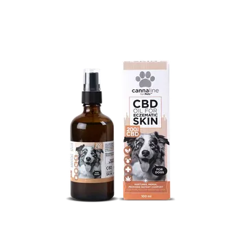 CBD Cannaline CBD olej pro psy s ekzémem (200 mg CBD) je speciálně vyvinutý pro péči o citlivou pokožku. Kombinace konopného oleje a extraktu z měsíčku lékařského pomáhá zklidnit podrážděnou pokožku, navrátit jí vlhkost a podpořit regeneraci buněk. Tento přír