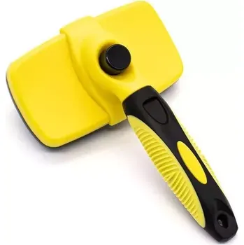Péče o srst a drápky TopTechnology Hřeben na vyčesávání srsti pro kočky a psy - Malý (Žlutý)