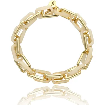 Náramek Yvon Nadčasový náramek ETERNAL - zlatá harmonie s krémovým nádechem