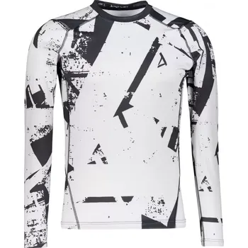 Pánské oblečení Pánské funkční kompresní tričko s dlouhým rukávem premium ALTISPORT VOJ/ALM079TR03 ČERNOŠEDÁ XXXL