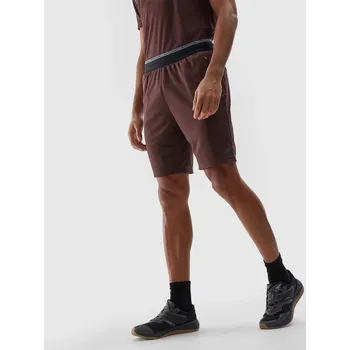 Pánské sportovní rychleschnoucí šortky 4F - hnědé Velikost: M