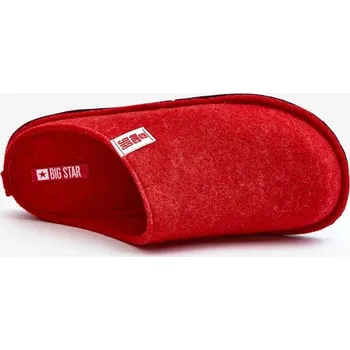 Dámské polobotky Klasické dámské pantofle Big Star červené Velikost: 40