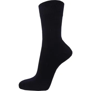 Dámské ponožky Klasické bavlněné ponožky - černá Vyberte velikost: 46 - 48