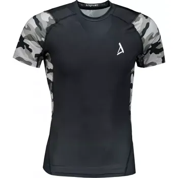 Pánské tričko Pánské funkční kompresní tričko s krátkým rukávem premium ALTISPORT VOJ/ALM038TR04 ŠEDÁ XXXL
