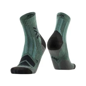 Pánské ponožky X-Bionic HIKE PERFORM MERINO ANKLE DARK SAGE/BLACK zelená 39-41 EU