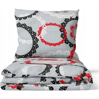 Povlečení KREPOVÉ POVLEČENÍ 160X200 VZOR BÍLÁ 100% bavlna hrubá polská