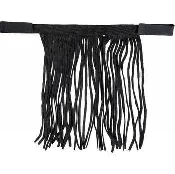 Koňská maska proti hmyzu Třásně proti hmyzu HKM černé Full