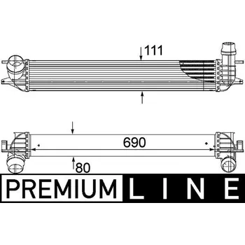 Chladič motoru Chladič turba MAHLE CI 155 000P