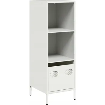 Příborník do zásuvky Bílý ocelový kredenc 35x39x103,5 cm