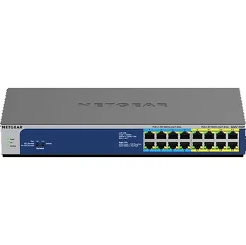 Switch Netgear Přepínač GS516UP Switch Neřiditelný 8xGE PoE+ 8xGE PoE++