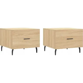 Konferenční stolek Kávové stolky Dub Sonoma 50x50x40 cm, 2ks