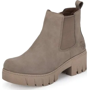 Dámské kozačky Dámská kotníková obuv RIEKER 74550-64 béžová W5 41