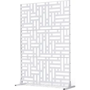 zahradní zástěna VEVOR DLSHWYSPMJS7WAS68V0 bílá 183 x 122 cm 