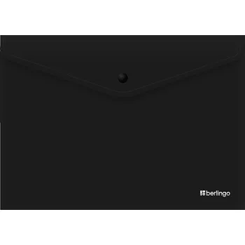 Obálka A4, složka na dokumenty se zapínáním Berlingo, černá