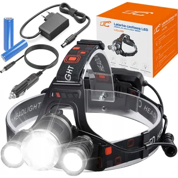 Čelovka LTC dobíjecí LED 1200 lm černá 4 režimy IPX 3