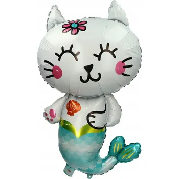 Balónek FOLIOVÝ BALÓNEK 22" KOČKA KOTĚ KOČIČKA MOŘSKÁ PANNA