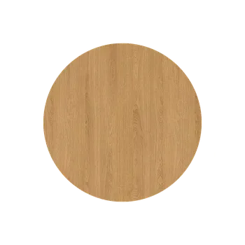 Jednací stůl Dub Corbridge přírodní, průměr 90 cm, tloušťka 36 mm