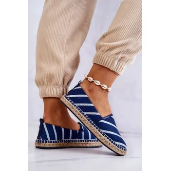 Dámské mokasíny Dámské klasické espadrilky Big Star - tmavě modré Velikost: 39