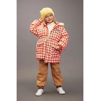 Dětská bunda Mini Rodini Ritzratz červená barva, 25710110 33X, vel. 92-98