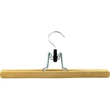 Ramínko Ramínko dřevo na sukně/kalhoty se skřipcem lakované 35cm CZ