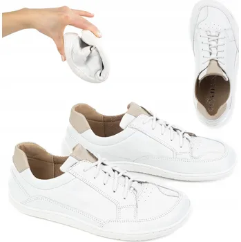 Dámské tenisky BAREFOOT minimalistické kožené tenisky OLIVIER 1282 bílé 41