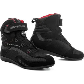 Moto obuv boty na motorku Shima Exo Vented černo-šedo-červené 36