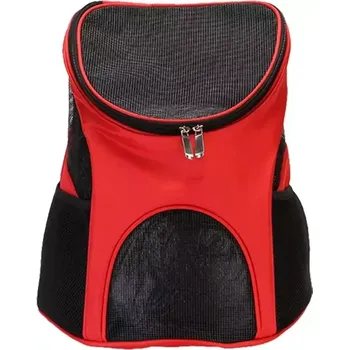 přepravka pro zvíře TopTechnology Přenosný skládací nylonový batoh pro domácí zvířata, 45 x 36 x 31 cm (Červený)