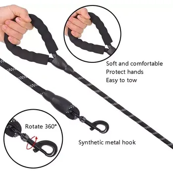 Vodítko pro psa TopTechnology Reflexní vodítko pro psy - modré, délka 150cm, šířka 1.2cm