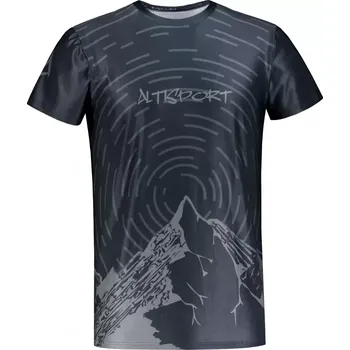 Pánské volnočasové triko premium ALTISPORT VOJ/ALM121TR06 ČERNÁ 4XL