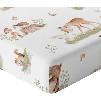 Prostěradlo PROSTĚRADLO 120x60 DO POSTÝLKY S GUMIČKOU HRUBÁ BAVLNA 100% POLSKÝ VÝROBEK