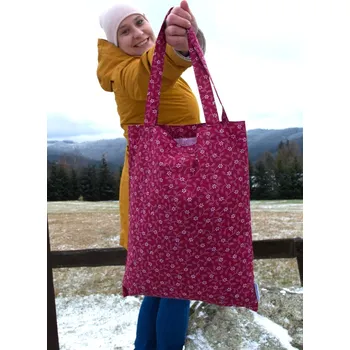 Nákupní taška Látková taška vínová