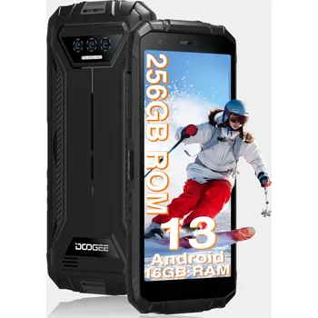 Mobilní telefon DooGee S41Max Chytrý telefon 16GB/256GB 5,5" IPS HD+ displej 6300mAh baterie Android 13 NFC OTG 4G