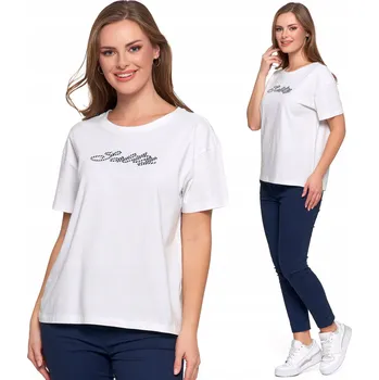 Dámské tričko DÁMSKÉ BAVLNĚNÉ TRIČKO S POTISKEM VEL MORAJ TRIČKO