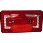 JOKON Multifunkční svítidlo LED, 9-32 V, pravé červené IP67, standardní reflektor 6stranný