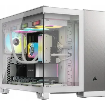 PC skříň Skříň Corsair 2500X M-ATX TG Bílá/Šedá slitina