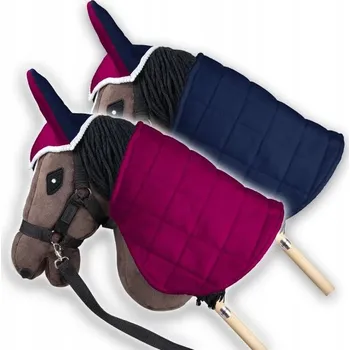 Bezpečnostní kamera Deka s náušníky Skippi oboustranná fialová pro Hobby Horse